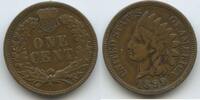 Vereinigten Staaten von Amerika 1 Cent Indian Head G9457 - Indianer USA United States -