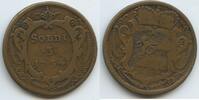 3 Soldi 1734 Italien Görz & Gradiska RDR Österreich GB1313 - SEHR RAR Karl VI. 1711-1740 Italy County of Gorizia Austria Sehr Schön +