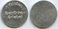 Deutschland Bundesrepublik Wertmarke 1 Kasten Jeton Token G13239 - Getränke-Griebel -