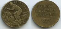 Österreich Glücksbringer Glücksmünze Neujahrsmünze L2744- Skifahrerin - Gute Fahrt ins neue Jahr! Prosit Neujahr -