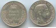Italienisch Somalia ½ Rupia Silber (Mezza Rupia) M#5394 - SEHR RAR Vittorio Emanuele III. Italian Somaliland -