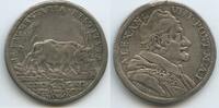 Vatikan Italien-Kirchenstaat 1 Testone Silber M#5850 - SEHR RAR Ochsen - Papst Alexander VIII. 1689-1691 Papal States -