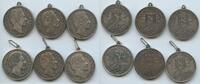 Medaille Lot 6 Stück nd. Bayern GN1230 - König Ludwig II. von Bayern 1845-1886 Vorzüglich - Unzirkuliert