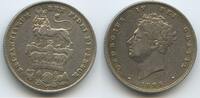 Großbritannien United Kingdom One Shilling Silber (1 Shilling) H0762 - King George IV. 1820-1930 Great Britain -