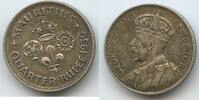 Mauritius ¼ Rupee Silber M#5366 - King George V. 1910-1936 -