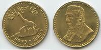 Südafrika Jeton "Gold Reef City" 1 Pound Token G13009 - Giraffe - Gold Reef Casino South Africa Paul Kruger -