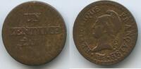 Frankreich Paris Un Centime M#8449 - France First Republic -