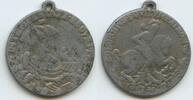 Religiöse Medaille Alte Sankt Georgsmedaille M3671 - Heiliger Georg Drachentöter Schiff -