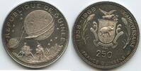 Guinea Republik 250 Francs Guinéens Silber GS1122 - Erde und Mond Mondlandung Silber Proof -
