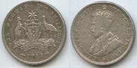 One Florin Silber 1913 Australien M#3122 - King George V. 1910-1936 Australia Sehr Schön, Prüfspur