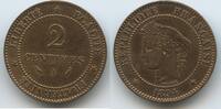 2 Centimes 1894 A Paris Frankreich G1913 - RAR Third Republic France Fast Vorzüglich