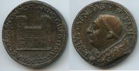 Vatikan Italien-Kirchenstaat Venezien Bronzegussmedaille G10827 - Fassade des Palazzo San Marco - Papst Paul II. 1464-1471 -