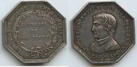 Silbermedaille Verdienstmedaille nd. 1800 Frankreich Königreich France G10829 - Flösserei - Auf die Versorgung der Stadt Paris mit Brennholz Vorz...