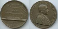 Vatikan Italien-Kirchenstaat Rom Roma Große Bronzemedaille Papst Pius XI. 1922-1939 M#8717 - Auf den Bau eines neuen Gebäudes für die Römische Kurie -