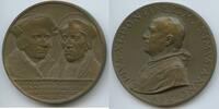 Vatikan Italien-Kirchenstaat Rom Roma Große Bronzemedaille - Papst Pius XI. 1922-1939 M#8471 - Auf die Heiligsprechung von Thomas Morus und John Fisher -