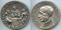 Vatikan Italien-Kirchenstaat Roma Große Silbermedaille Papst Paul VI. 1963-1978 M#8729 - Zum Gedenken an die Feier im Suffragio von Aldo Moro -