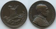 Vatikan Italien-Kirchenstaat Rom Roma Große Bronzemedaille - Papst Pius XII. 1939-1958 M#8735 - Gedenken an die Seligsprechung von Papst Pius X -