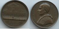 Vatikan Italien-Kirchenstaat Roma Große Bronzemedaille Papst Leo XIII. 1878-1903 M#8743 - Wiederherstellung des Kreuzganges von San Giovanni im Lateran -