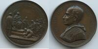 Vatikan Italien-Kirchenstaat Roma Große Bronzemedaille Papst Leo XIII. 1878-1903 M#8747 - Auf die Huldigung der slawischen Pilger an den Papst -