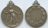 Unbestimmt Bronzemedaille versilbert G10839 - Siegesmedaille -