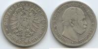 Deutsches Reich Kaiserreich Preussen 2 Mark Silber S0043 - Wilhelm I. 1861-1888 Kingdom of Prussia German states -