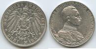Deutsches Reich Kaiserreich Preussen 3 Mark Silber S0074 - Regierungsjubiläum Wilhelm II. 1888-1918 German States Prussia -