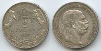 Ungarn Kaiserreich 2 Korona Silber G5774 - Kaiser Franz Joseph I. 1848-1916 Hungary -