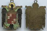 Spanien Medaille tragbar M452 - Alter Anhänger Wappen Spanien -