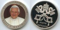 Vatikan Italien-Kirchenstaat Rom Medaille Color PA141 - Papst Benedikt XVI. Pontifex Maximus -