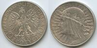 10 Zlotych (10 Zloty) Silber 1932 Polen Rzeczpospolita Polska H0962 - Polonia Queen Jadwiga Polskich Polska First Republic Poland Vorzüglich