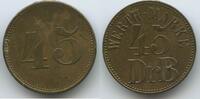 Deutsches Reich Werth-Marke "45" Jeton Token T716 - DrB - nicht näher bestimmt -