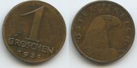 1 Groschen 1931 Wien Österreich G4135 - Adler RARES JAHR Austria SCARCE YEAR Keydate! Sehr schön
