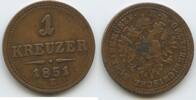 Österreich Kaiserreich Siebenbürgen 1 Kreuzer G5808 - Franz Joseph I. 1848-1916 Austria Transilvania -