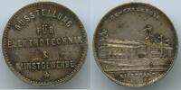 Deutsches Reich Stuttgart Kleine Medaille M#8549 - Ausstellung für Elektrotechnik und Kunstgewerbe - Gewerbehalle -