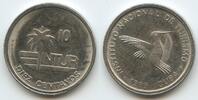 Kuba Intur 10 Centavos M#5261 - Kolibrie (rostfreier Stahl) Cuba -