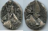 Vatikan Italien-Kirchenstaat Rom Ovale Silbermedaille Papst Paul VI.1963-1978 GB1376 - Erinnerung an die Einführung des Weltgebetstags für Priesterberufung -