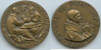 Vatikan Italien-Kirchenstaat Rom Große Bronzemedaille Papst Paul VI.1963-1978 M#8698 - Erinnerung an das Priesterjubiläum von Paul VI. -