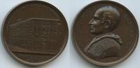Vatikan Italien-Kirchenstaat Roma Große Bronzemedaille Papst Leo XIII. 1878-1903 M#8768 - Zur Erinnerung an die Gründung des Collegio Leoniano d'Anagni -