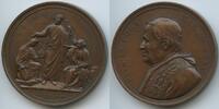 Vatikan Italien-Kirchenstaat Rom Große Bronzemedaille Papst Pius IX. 1846-1878 M#8771 - Zur Erinnerung an das 25-jährige Pontifikatjubiläum -