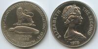 Ascension Island One Crown K135 - 25th Anniversary of the Coronation of Queen Elizabeth II.Silver Jubilee -