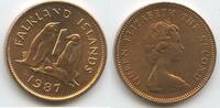 Falkland Inseln Malwinen 1 Penny K117 - Eselspinguin - Queen Elizabeth II. 1952-2022 - Falkland Islands -
