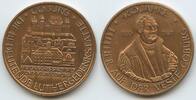 Deutschland Bundesrepublik Bronzemedaille PA784 - Luthergedenkstätten Coburg, 450 Jahre Dr. Martin Luther 1530-1980 -