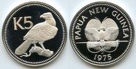 Papua Neuguinea 5 Kina Silber M#2052 - New Guinea Eagle - Elizabeth II. Papua New Guinea -