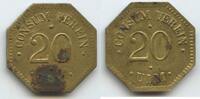 Deutschland Württemberg Wertmarke 20 Pfennig Jeton Token T635 - Consum Verein Ulm -