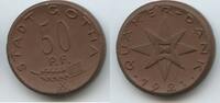 Deutsches Reich 50 Pfennig Porzellan-Notgeld Böttgersteinzeug G10485 - Stadt Gotha - Freistaat Thüringen - Quäker-Dank -