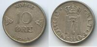Norwegen 10 Öre (10 Øre) Silber G4896 - Haakon VII. 1905-1957 Norge Norway -