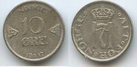 Norwegen 10 Öre (10 Øre) Silber G4898 - Haakon VII. 1905-1957 Norge Norway -