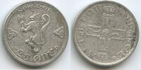 Norwegen 25 Öre (25 Øre) Silber G4906 - Haakon VII. 1905-1957 Norge Norway -