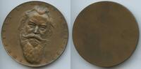 Deutsches Reich Große Bronzemedaillle einseitig M#0358 - Johannes Brahms 1833 - 1897 -