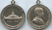 Bronzemedaille versilbert 1890 Österreich Kaiserreich Wien GX1382 - Land- und Forstwirtschaftliche Ausstellung - Franz Joseph I. 1848-1916 Sehr s...